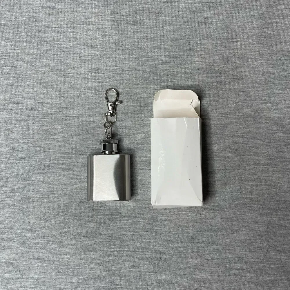 SHEIN 1 Oz Keychain Stainless Steel Flask Bottle